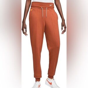 Nike Women's Medium Burnt Sunrise Icon Clash Fleece Double Waist Joggers